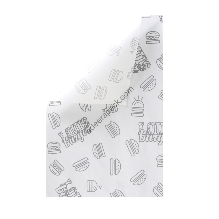 Food wrapping paper sheet