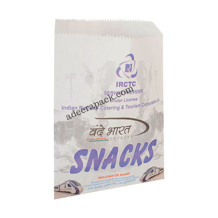 IRCTC food paper pouch