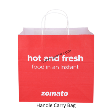 Zomato food carry paper bag