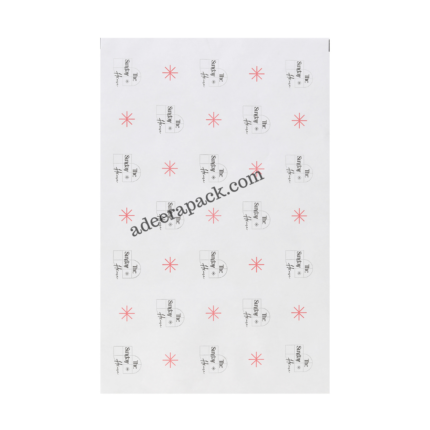 White tray paper mat