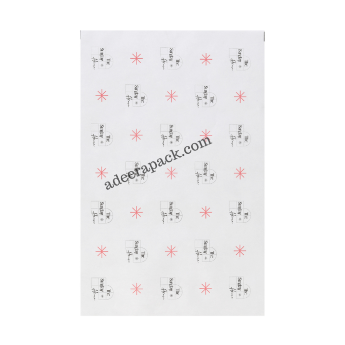 White tray paper mat