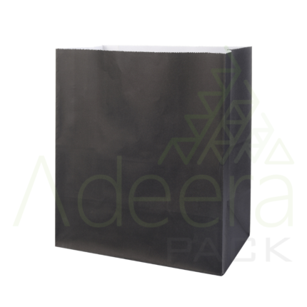 Black Square bottom paper bags