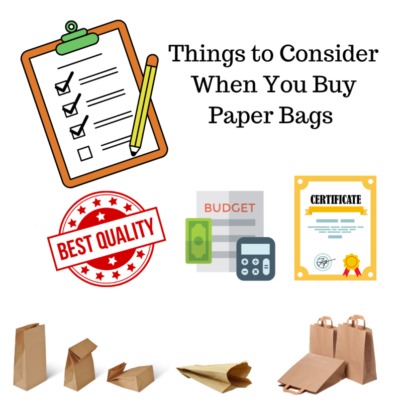 Consider this when you buy paper bags