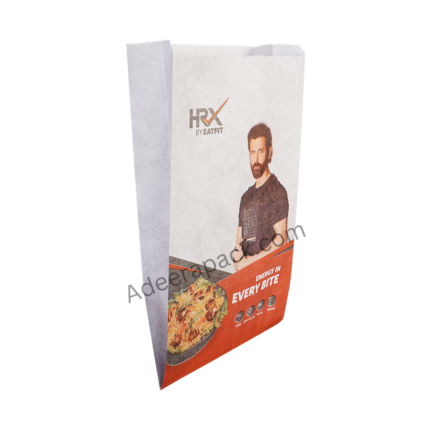 Food packaging paper pouch with print